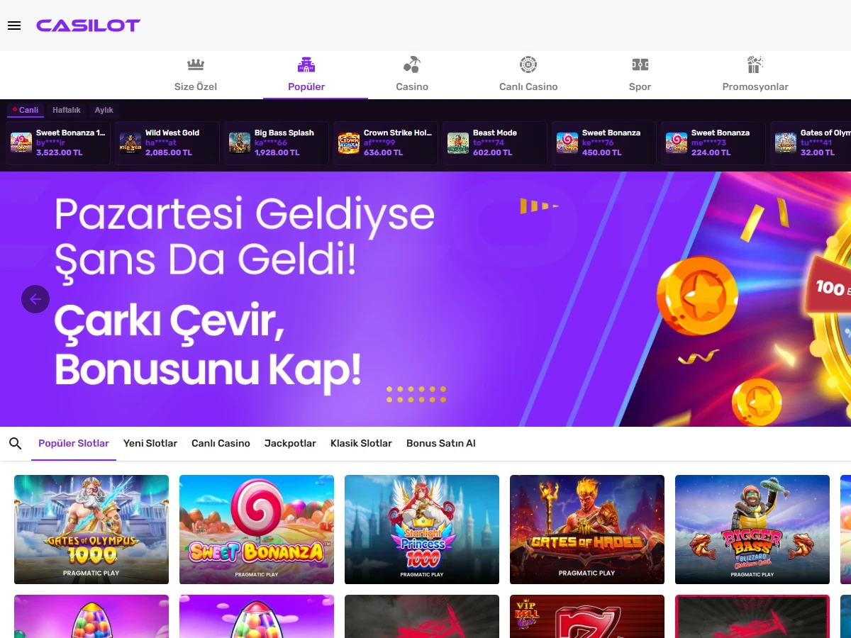 Casilot Giriş